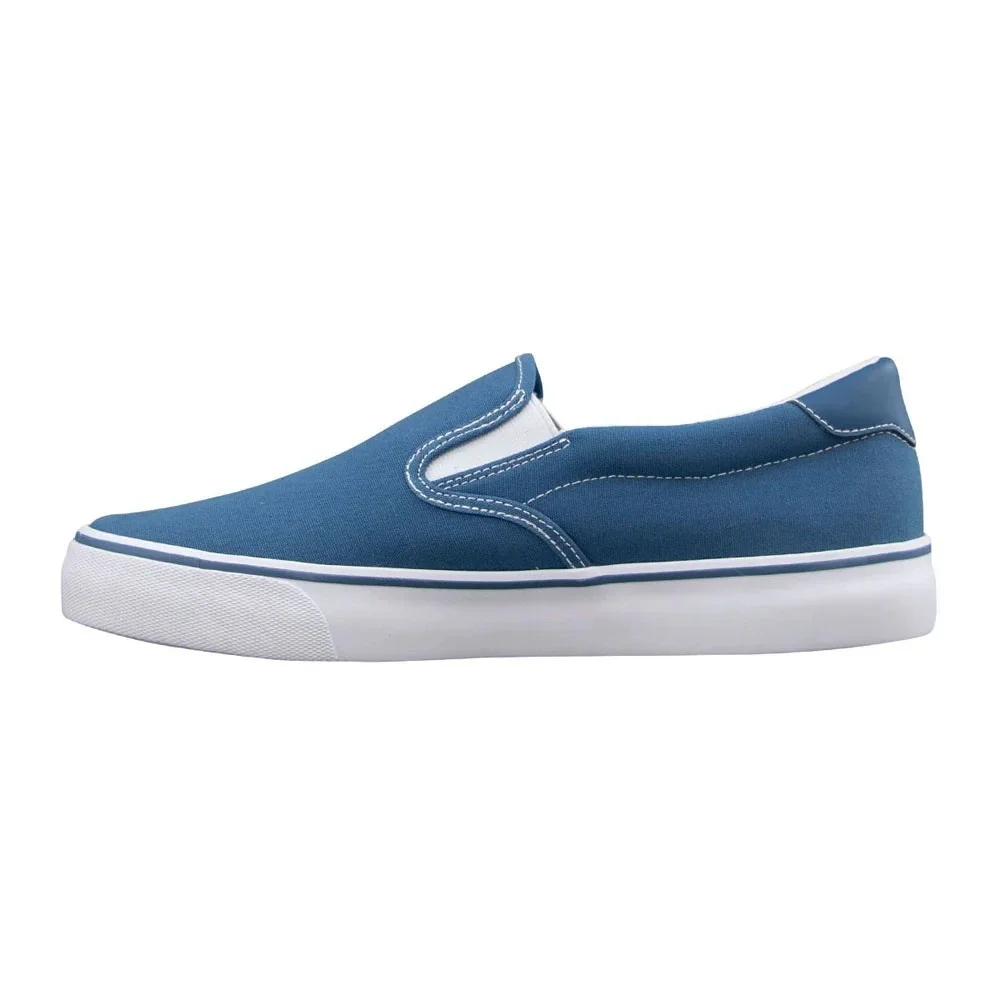 Lugz Clipper Mens Slip On Canvas Sneakers Blue White Size 13 NO BOX